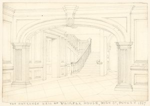 Hol wejściowy Fairfax House, High Street, Putney, Londyn autorstwa John Phillipp Emslie
