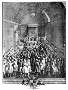 Wnętrze Izby Lordów, Westminster, 1742, ok. 1902-1905.
