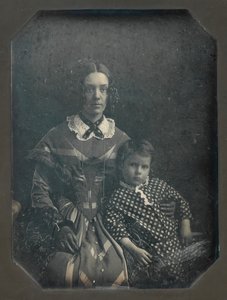 Elizabeth Bakewell James i jej syn, Frank B. James, ca. 1846. autorstwa John Plumbe Jr..