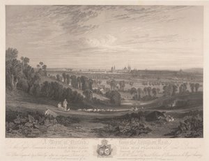 Uma vista de Oxford do Abingdon Roadpolish