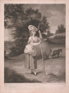 Dama przy sianokosach autorstwa John Raphael Smith