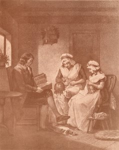 Szczęście domowe, Laetitia z rodzicami, 1789 autorstwa John Raphael Smith