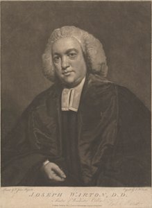 Joseph Warton, magister Winchester College autorstwa John Raphael Smith