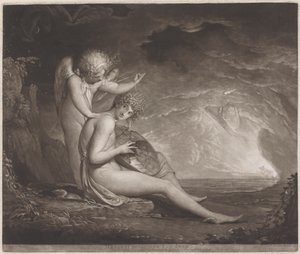 Merkury wynajdujący lirę autorstwa John Raphael Smith