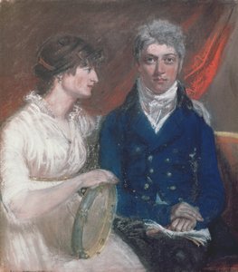 Portret Benjamina Thompsona i jego żony autorstwa John Raphael Smith