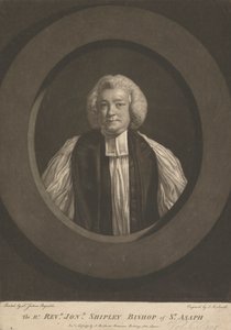 Wielebny Jonathan Shipley, biskup St. Asaph autorstwa John Raphael Smith