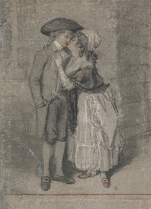 Złapała go więc i pocałowała (Przysłów, rozdział VII, werset 13) autorstwa John Raphael Smith