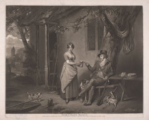 Posiłek myśliwego autorstwa John Raphael Smith