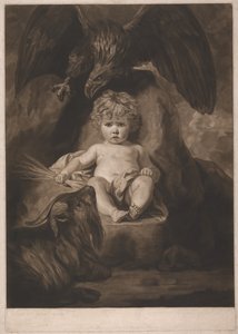 Jowisz jako niemowlę autorstwa John Raphael Smith