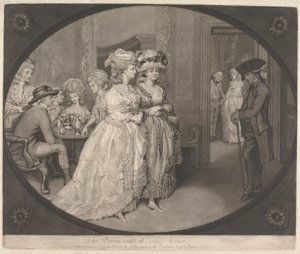 Promenada w Carlisle House autorstwa John Raphael Smith