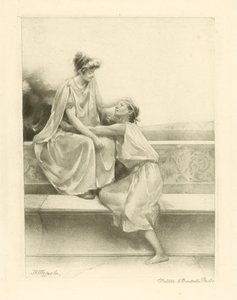 Ilustracja do wierszy Katullusa (fotograwiura) autorstwa John Reinhard Weguelin