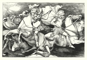 Wielcy bracia bliźniacy (grawerunek) autorstwa John Reinhard Weguelin