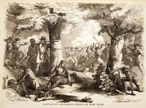 Bitwa pod Oriskany, stan Nowy Jork, wyd. 1867 autorstwa John Reuben Chapin