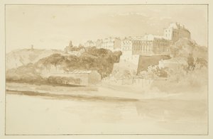 Widok z Rownham pokazujący Windsor Terrace (ołówek i akwarela na papierze) autorstwa John Reverend Eden