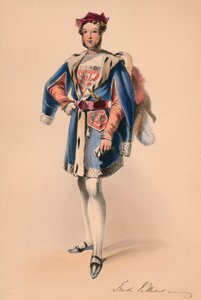 Frederick Child-Villiers w kostiumie królowej Wiktorii Bal kostium, 12 maja 1842, 1843.