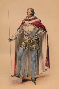 Gość w kostiumie Królowej Wiktorii w kostiumie Bal, 12 maja 1842, 1843.