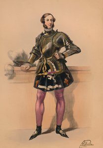 Gość w kostiumie Królowej Wiktorii w kostiumie Bal, 12 maja 1842, 1843.