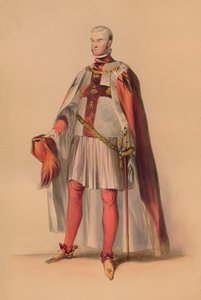 Gość w kostiumie Królowej Wiktorii w kostiumie Bal, 12 maja 1842, 1843.