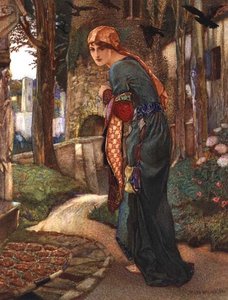 Isabella, z Dekameronu Boccaccio autorstwa John Riley Wilmer
