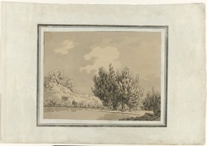 Topola autorstwa John Robert Cozens (signed by artist)