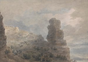 Uma vista da pousada em Terracinapolish autorstwa John Robert Cozens