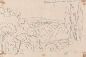 Między Castel del Bosco a La Scalą autorstwa John Robert Cozens