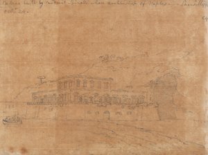 Cassino Zbudowany przez kardynała Spinellego autorstwa John Robert Cozens