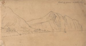 Wybrzeże Genui w kierunku Lerici autorstwa John Robert Cozens