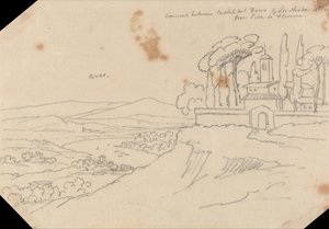 Klasztor między Castel del Bosco i La Strada Scala autorstwa John Robert Cozens