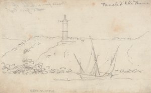 Latarnia Villa Franca autorstwa John Robert Cozens