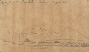 Twierdza w Boschetto, Portici, 26 sierpnia autorstwa John Robert Cozens