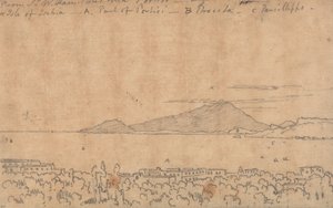 Z willi Sir W. Hamiltona w Portici, 12 sierpnia autorstwa John Robert Cozens