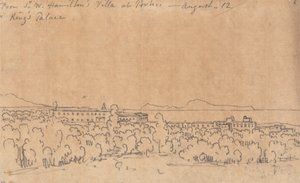Z willi Sir W. Hamiltona w Portici, 12 sierpnia autorstwa John Robert Cozens