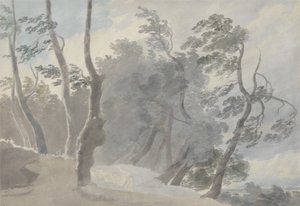 Galleria di Sopra, Albano (grafit i w/c na papierze) autorstwa John Robert Cozens