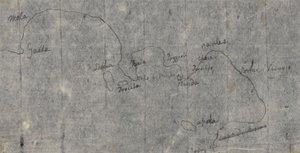 Mapa Zatoki Neapolitańskiej autorstwa John Robert Cozens