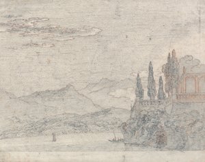 Wyspa Borromean, jezioro Maggiore autorstwa John Robert Cozens
