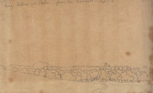 Pałac Królewski w Portici z Boschetto, 2 września autorstwa John Robert Cozens