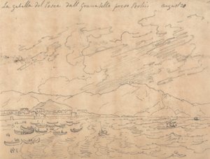 La Gabella del Pesce dal Granabello Preso Portici, 20 sierpnia autorstwa John Robert Cozens
