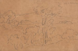 Jezioro Bolsena autorstwa John Robert Cozens
