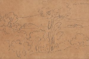 Jezioro Bolsena autorstwa John Robert Cozens