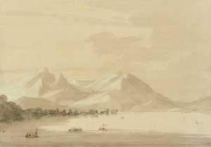 Jezioro Como (ołówek i pranie na papierze) (para 111238) autorstwa John Robert Cozens