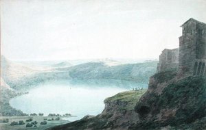 Jezioro Nemi autorstwa John Robert Cozens