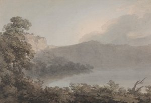 Jezioro Vico Między Rzymem a Florencją autorstwa John Robert Cozens