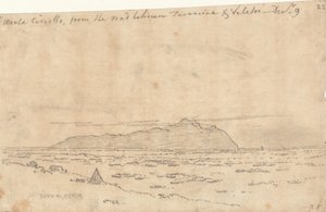 Monte Circeo z drogi między Terraciną a Velletri autorstwa John Robert Cozens