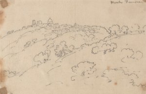 Montefiascone autorstwa John Robert Cozens