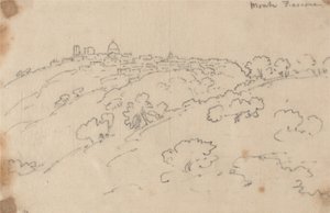 Monte Fiascone autorstwa John Robert Cozens