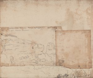 Niedaleko Terraciny między Rzymem a Neapolem, październik 1777 r. autorstwa John Robert Cozens
