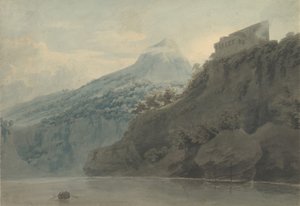 Nad Zatoką Salerno w pobliżu Vietri, wrzesień 1782 lub później. autorstwa John Robert Cozens