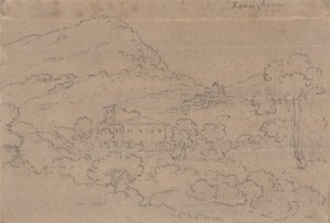 Ronciglione autorstwa John Robert Cozens