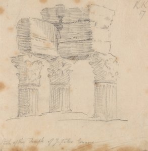 Świątynia Jowisza Tonansa autorstwa John Robert Cozens